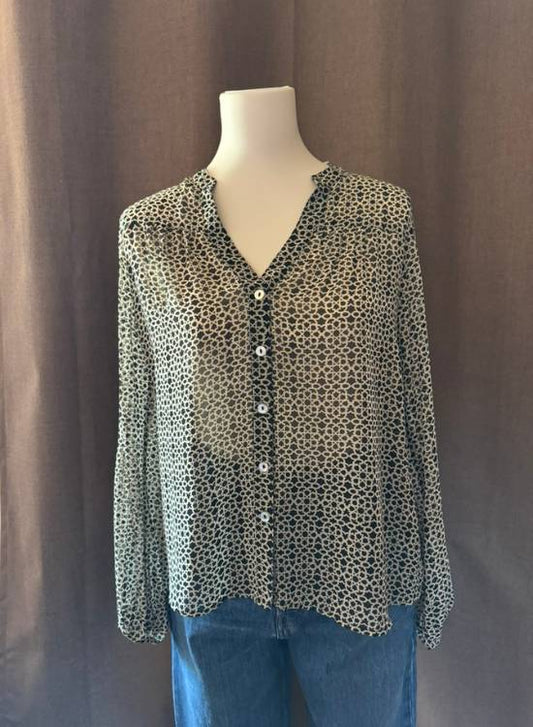 The Ferndale Patterned Button Up Top