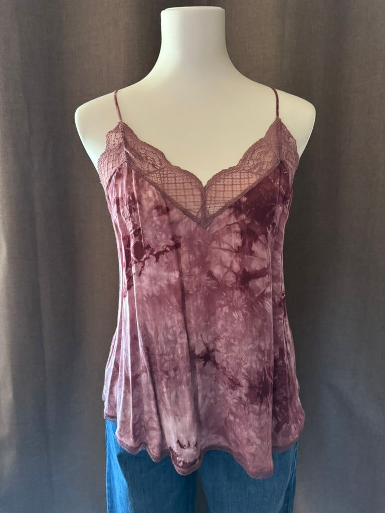 The Cornado Lace Top Tie-Dye Tank