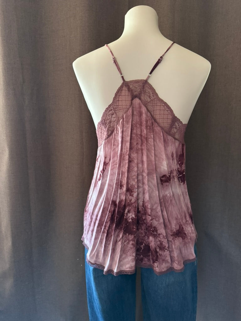 The Cornado Lace Top Tie-Dye Tank