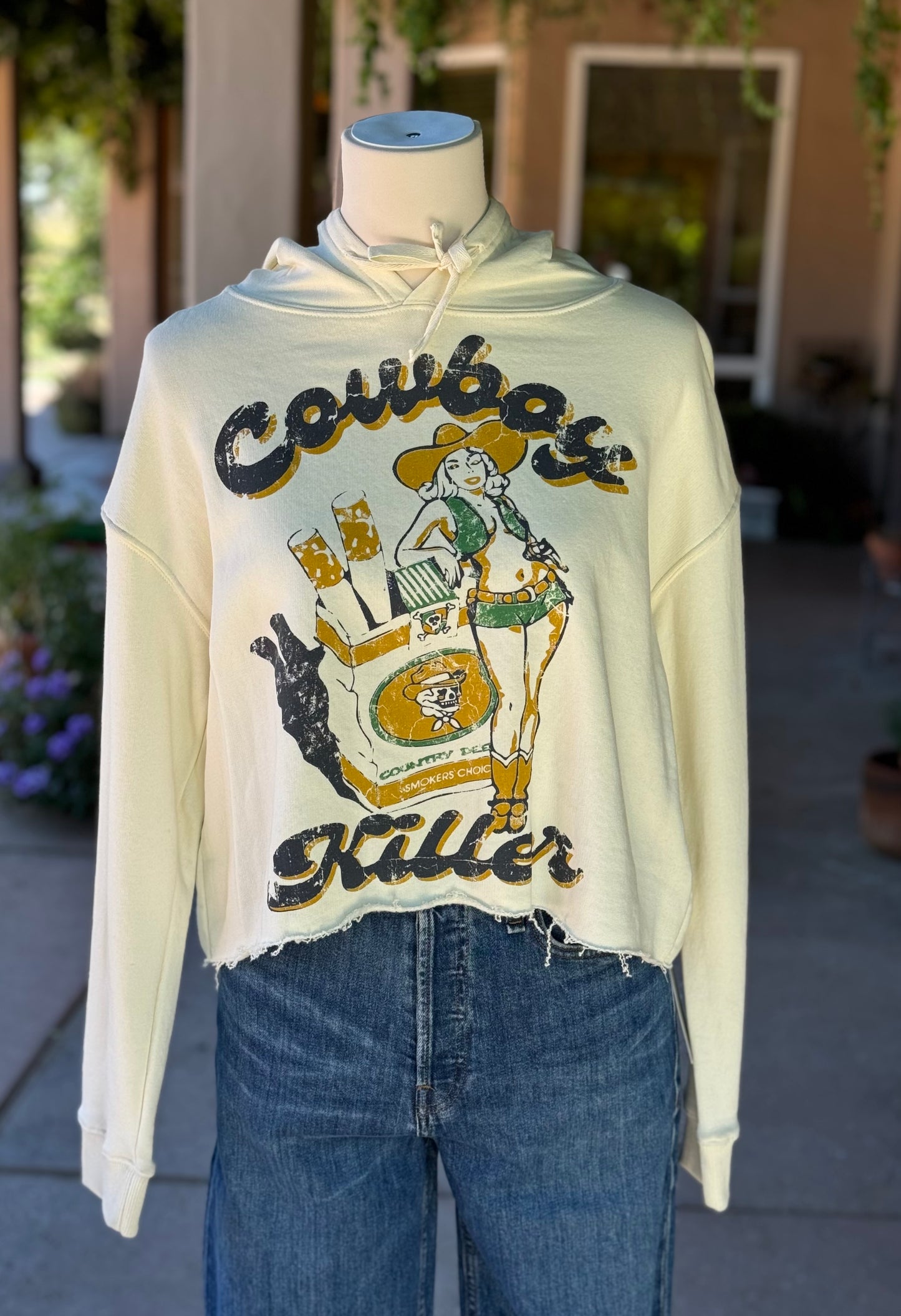 Cowboy Killer Crop Hoodie