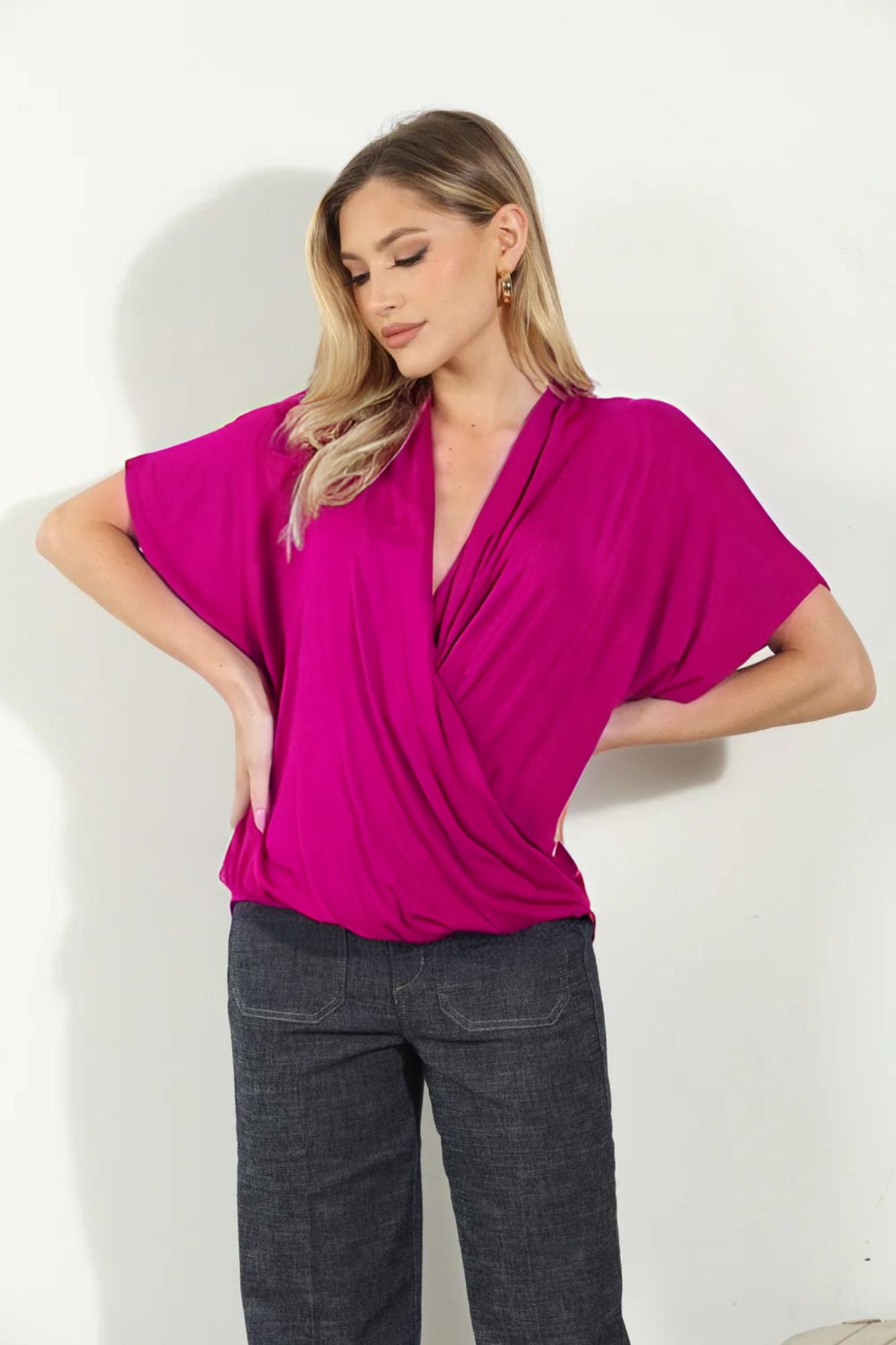 Charleston Cupro Surplice Tee