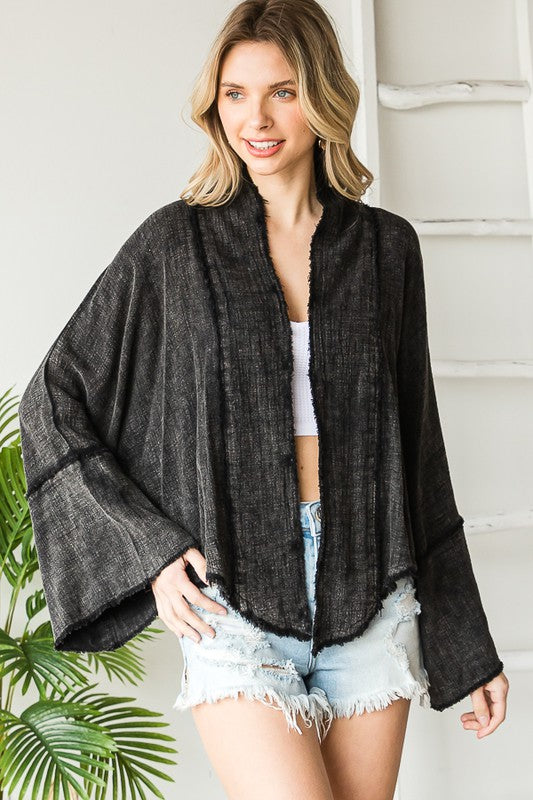 The Sloane Kat Mineral Washed Cardigan