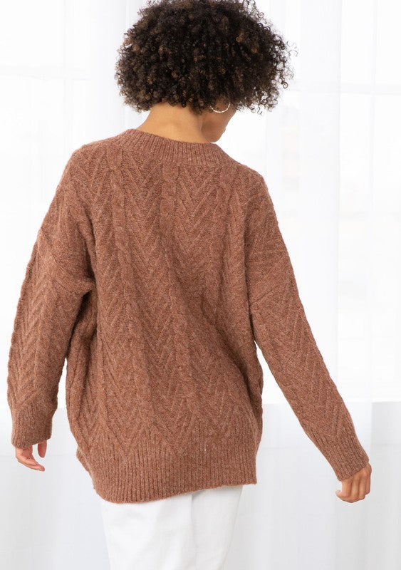 The Maple Churned Cable Knit Sweater