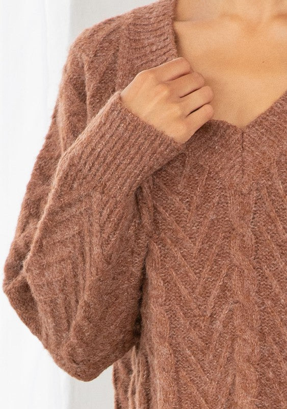 The Maple Churned Cable Knit Sweater