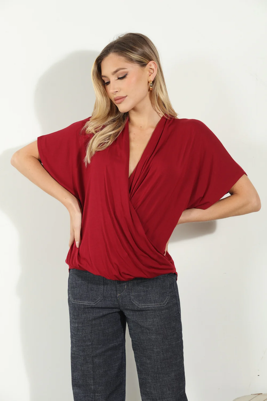 Charleston Cupro Surplice Tee