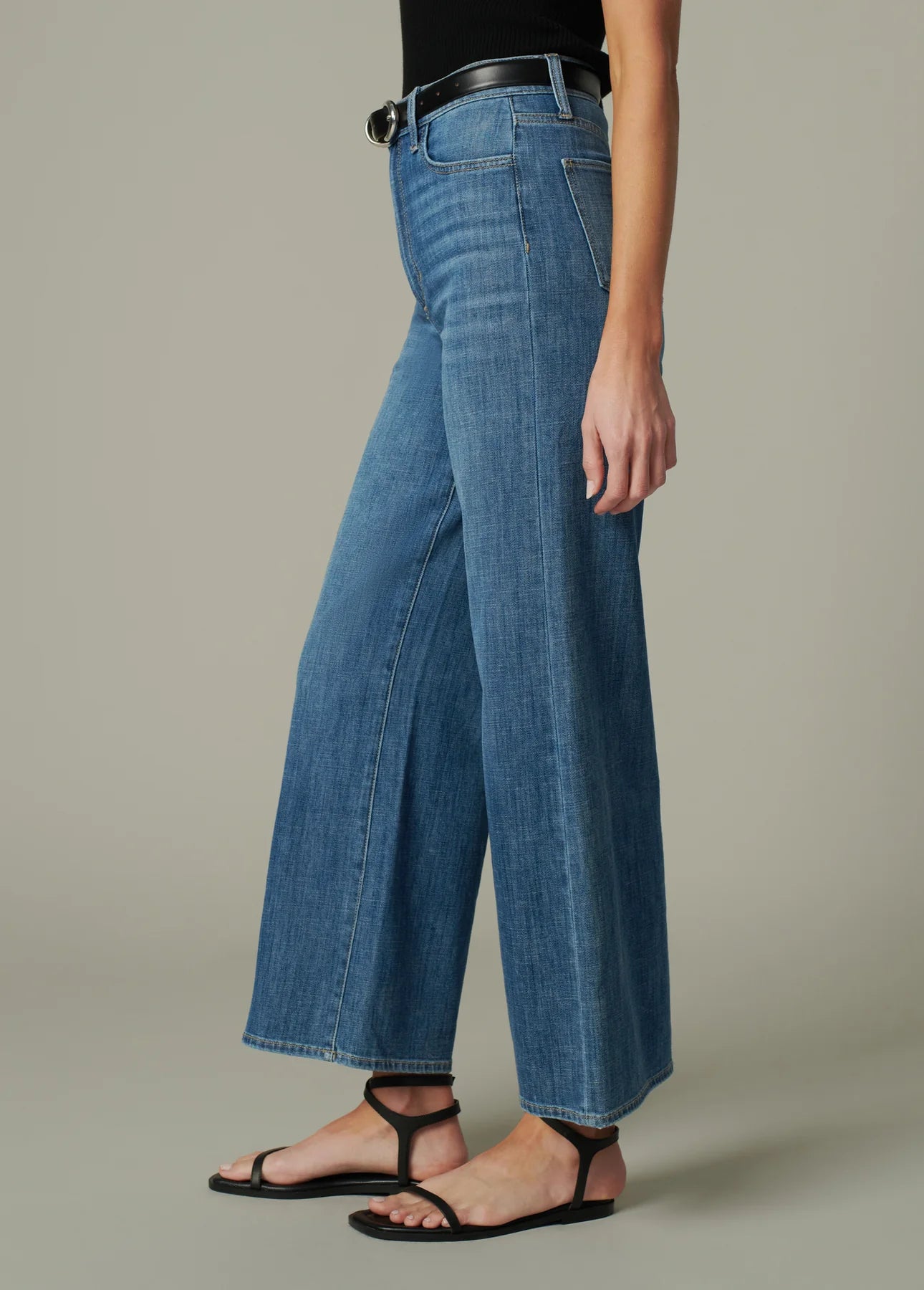 The Mia High Rise Wide Leg Ankle in Smoke Show