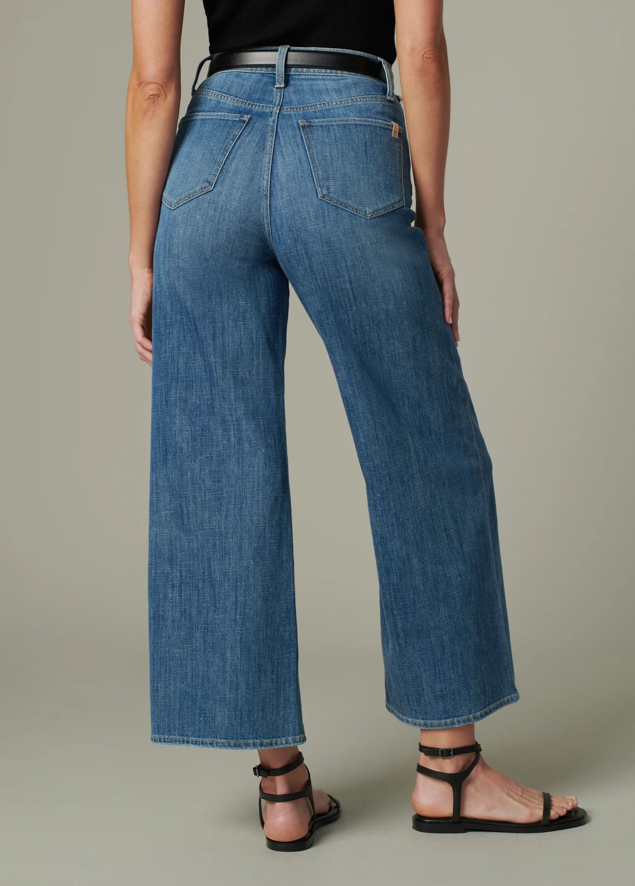 The Mia High Rise Wide Leg Ankle in Smoke Show