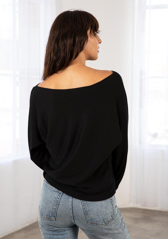 The Cayman Athleisure French Terry Dolman Sleeve Pullover