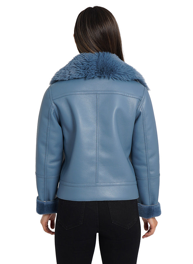 The Alana Kat Fur Aviator Jacket