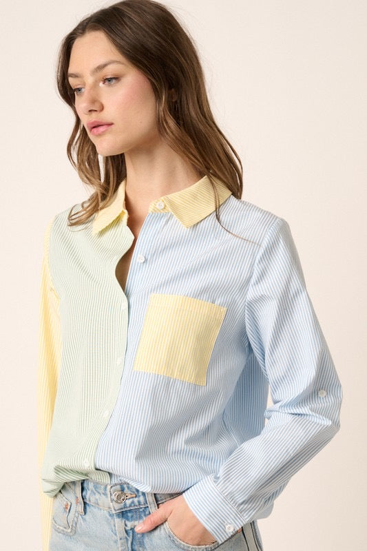 Striped Patch Show Shirt McGee