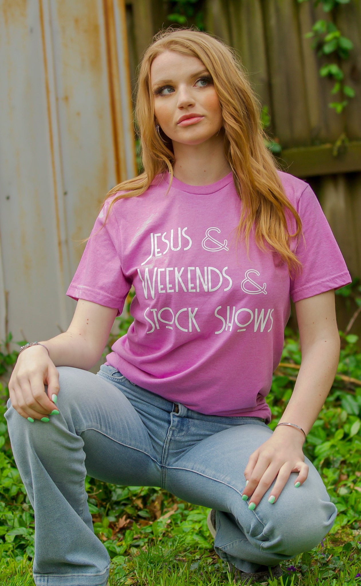 Jesus & Weekends & Stock Shows Tee