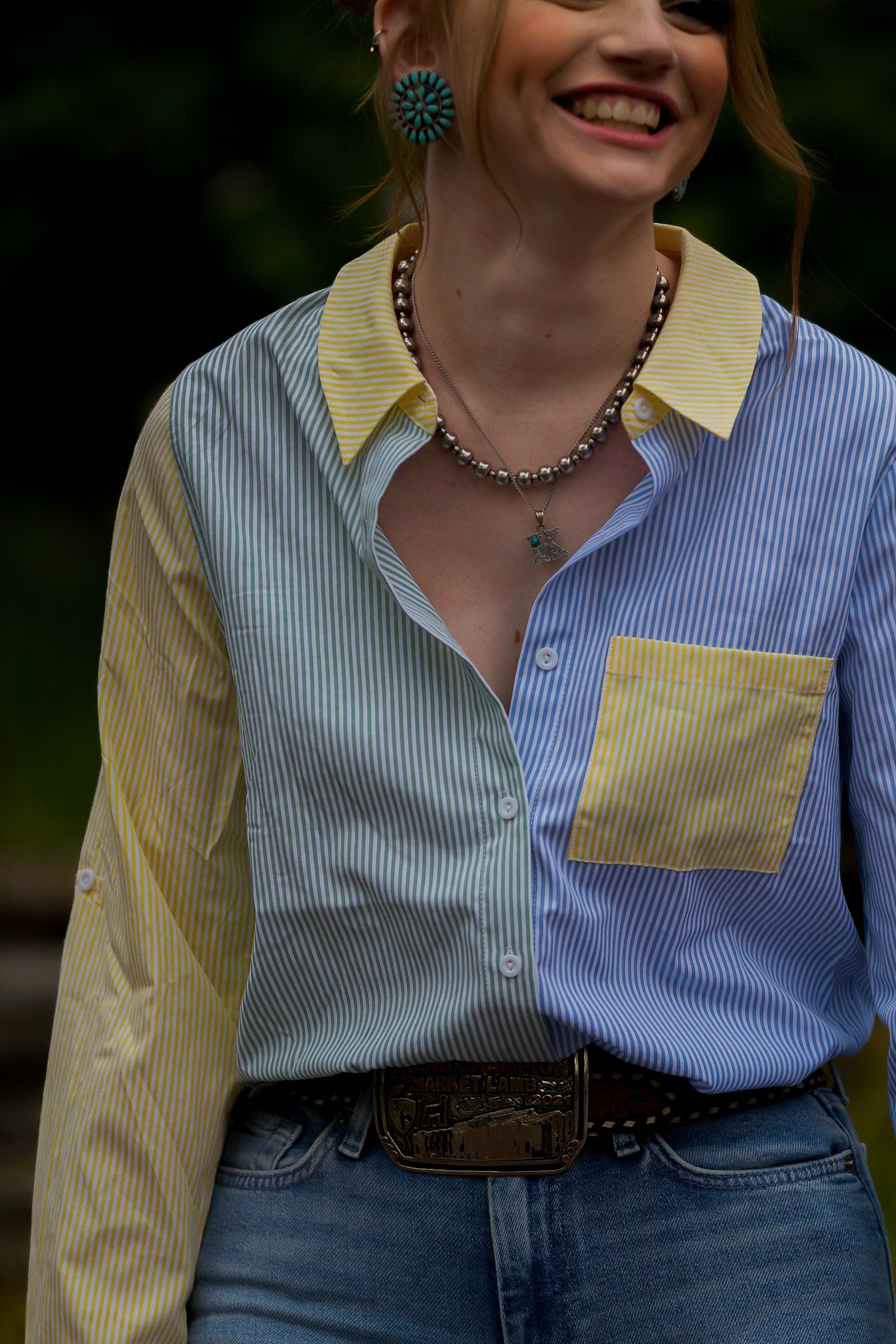 Striped Patch Show Shirt McGee