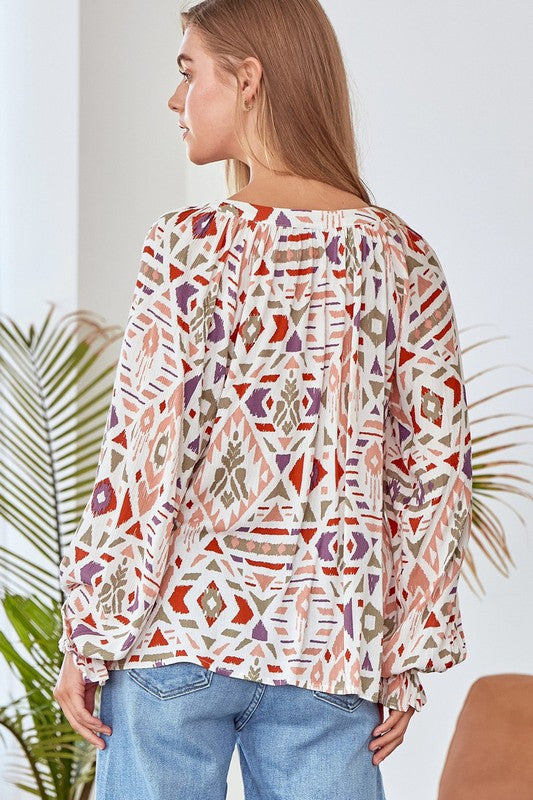 The Bella Case Printed Blouse