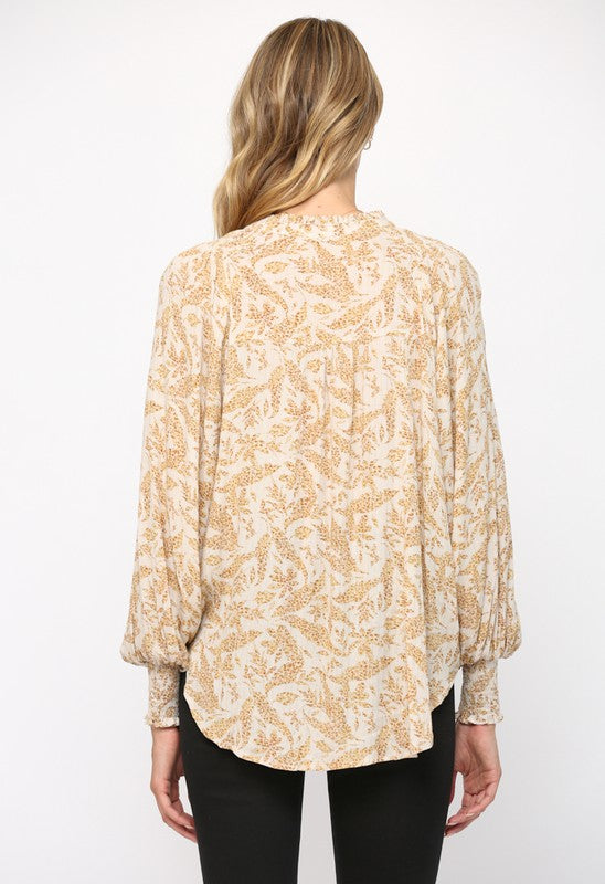 The Darby Kat Floral Button Down