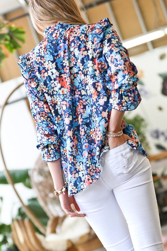 The Flora Kat Retro Button Down