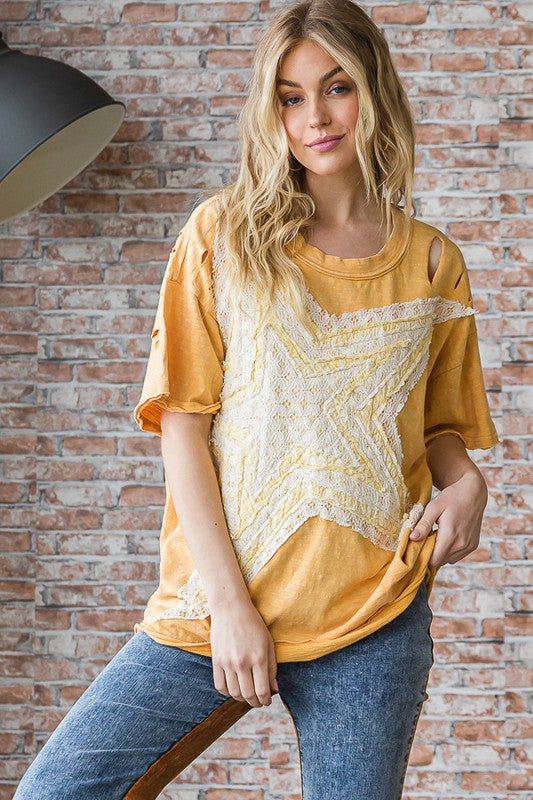 The Tuscon Kat Lace Star Pullover