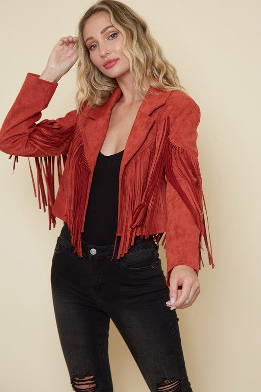 The Ashes to Ashes Frayed Suede Jacket