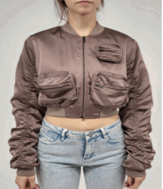 The Lucca Kat Bomber Crop