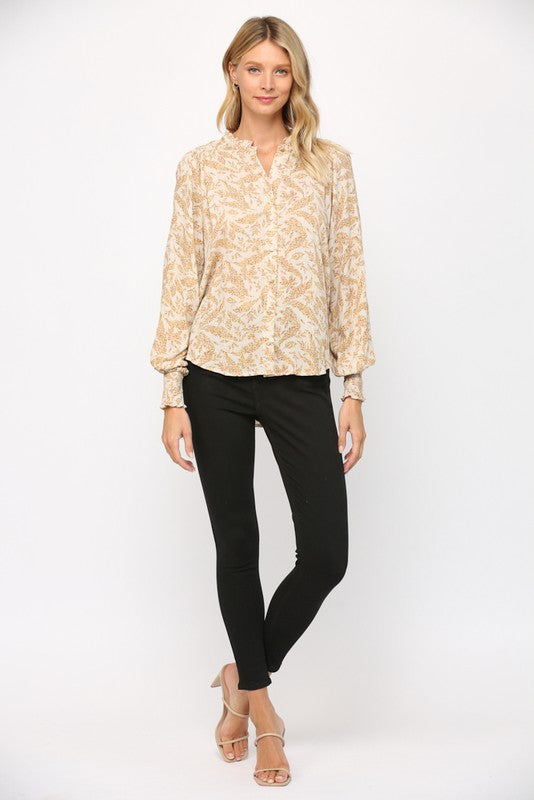 The Darby Kat Floral Button Down