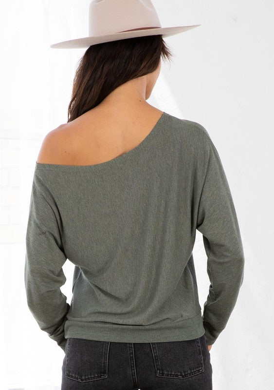 The Cayman Athleisure French Terry Dolman Sleeve Pullover