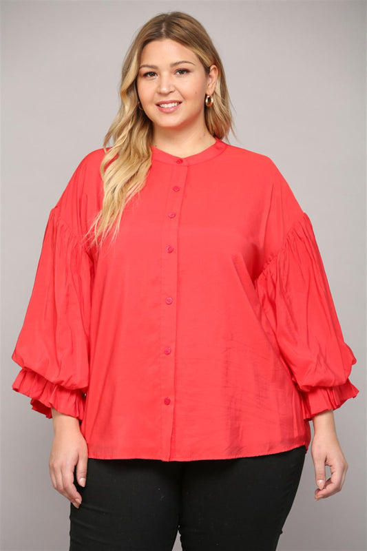 The Padua Puff Sleeve Button Down