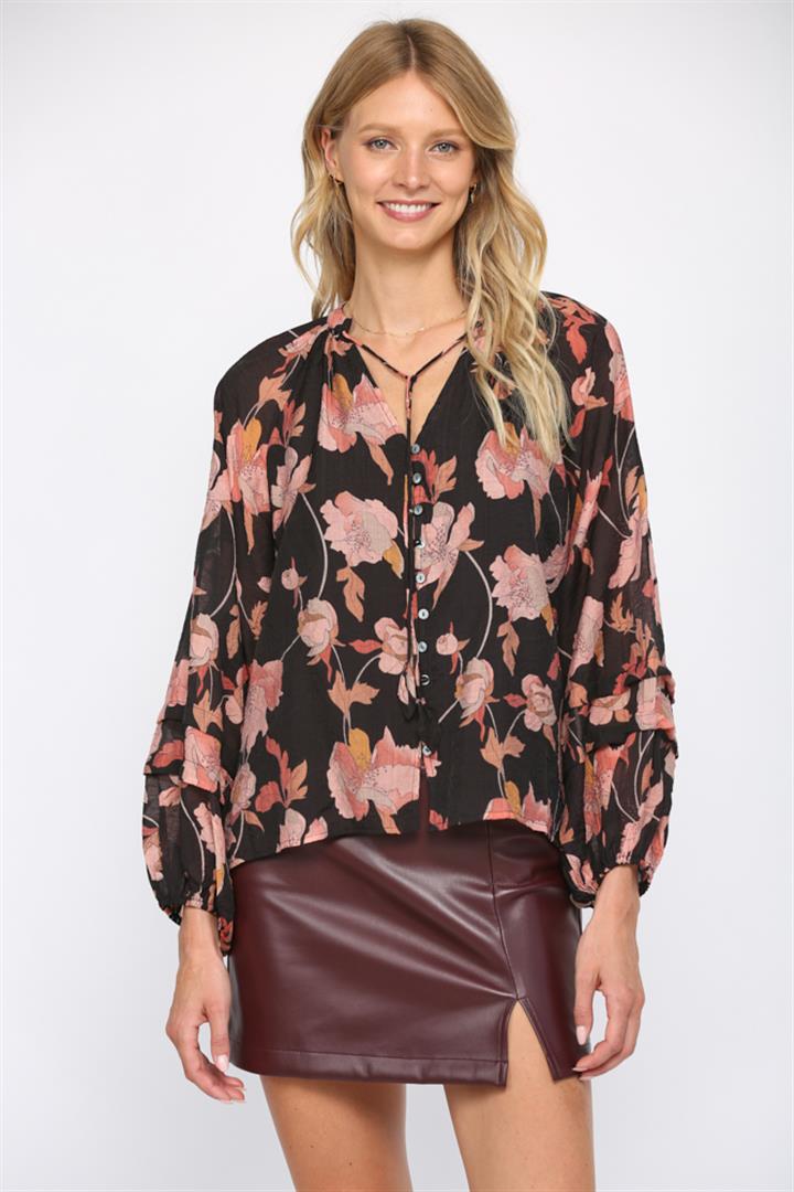 The Pescara Kat Bow Tie Blouse