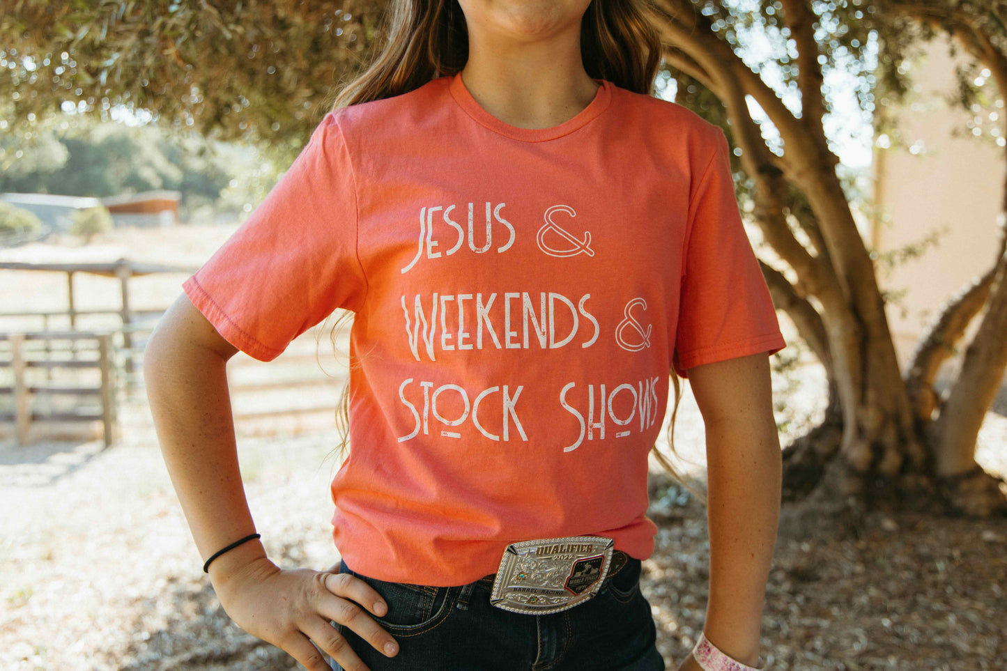 Jesus & Weekends & Stock Shows Tee