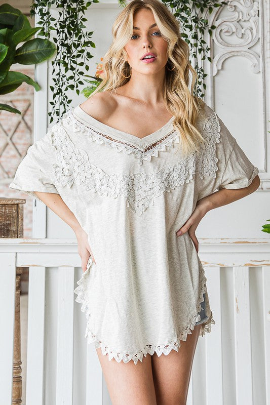 The Sierra Kat Crochet LUXE Tee