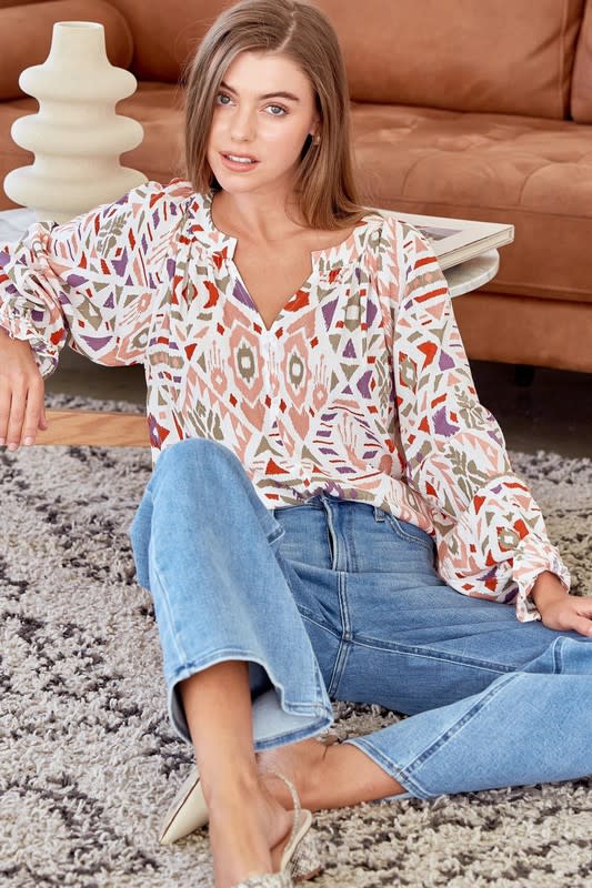 The Bella Case Printed Blouse