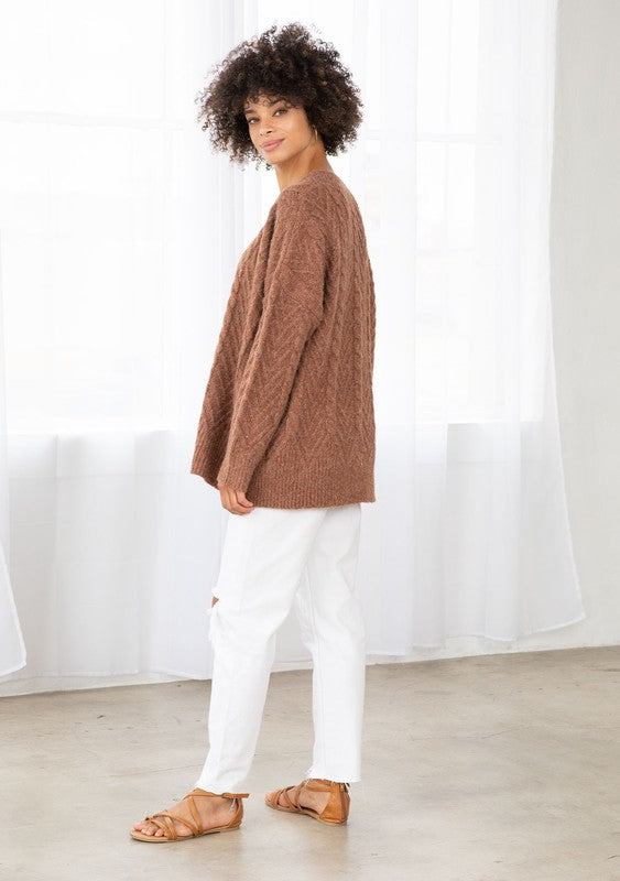 The Maple Churned Cable Knit Sweater