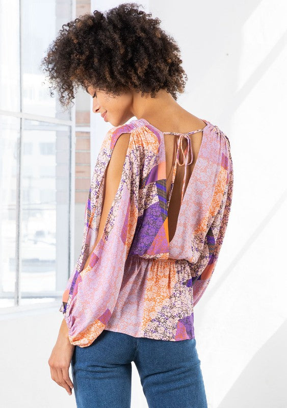 The Bexar Vibrant Floral Boho Top