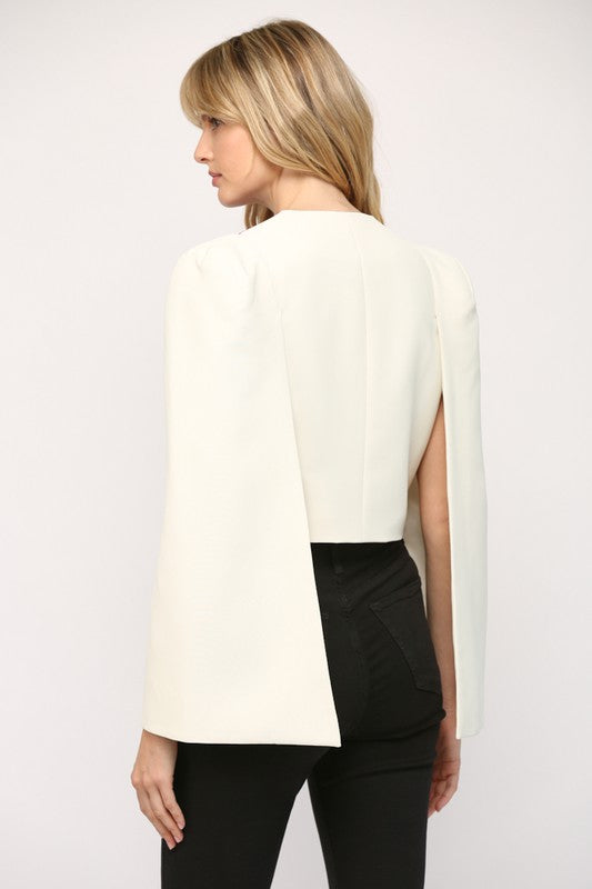 The Lex Kat Cloak Sleeve Crop Blazer